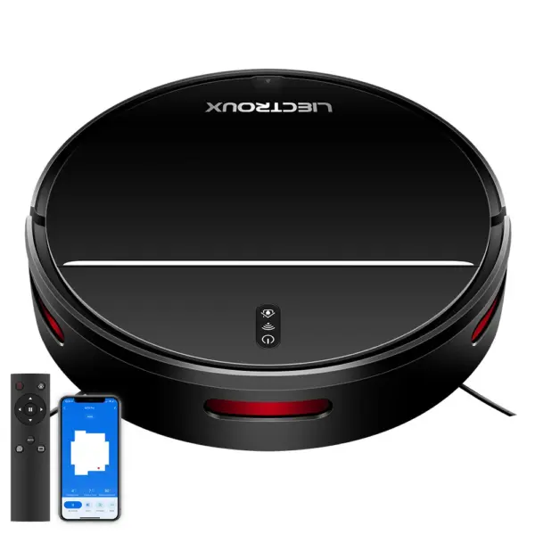Liectroux M7S PRO Robotstofzuiger Slimme dynamische navigatie WiFi-app Alexa met 200ML waterreservoir Nat vegen