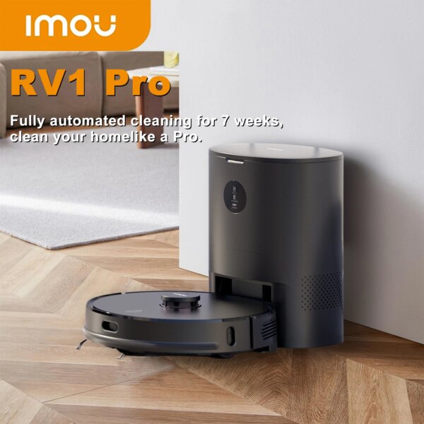 IMOU RV1 Pro Opbergbare Kaarten Robotstofzuiger Robot Sterke zuigkracht Zelflege Veegmachine