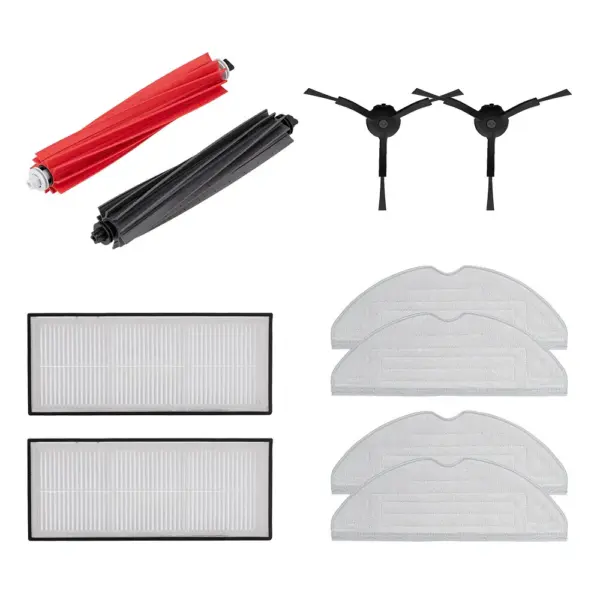 1 x hoofdborstel + 2 x zijborstel + 2 x filter + 4 x dweildoek accessoire set voor Roborock S8 robotstofzuiger