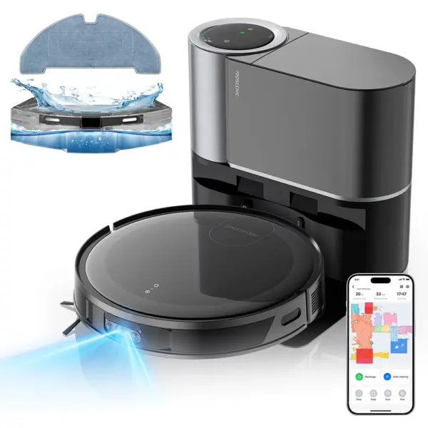 [EU Direct]Proscenic X1S Robotstofzuiger met Moppfunctie, 3000 Pa zuigkracht, 2,5L stofzak, App- en spraakbediening